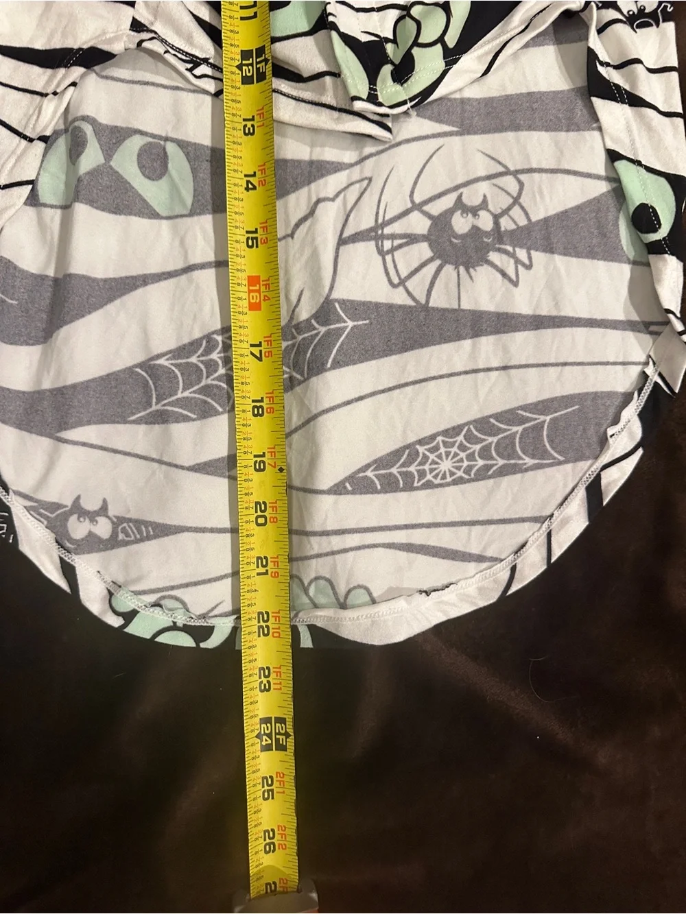 Celebrate It Black & Orange Halloween Dog Tee with Spooky Print